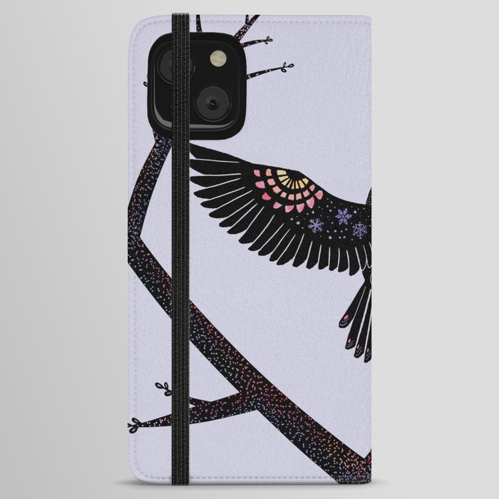 Early Spring Chickadee iPhone Wallet Case