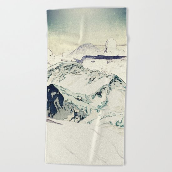 Flight Over Yatsugate Beach Towel