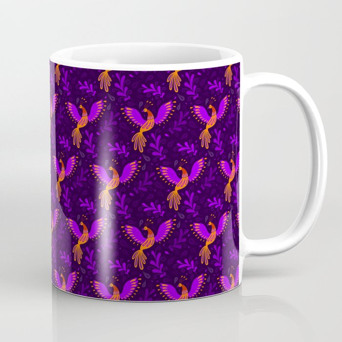 Phoenix seamless pattern (dark variation) Coffee Mug