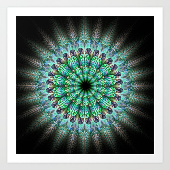 Light in the darkness Art Print