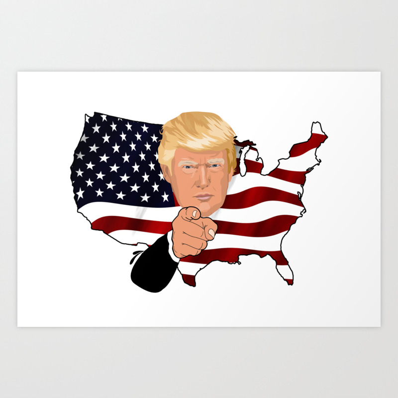 Donald Trump Wants You For America Like Uncle Sam Art Print By Logicaltoad Society6