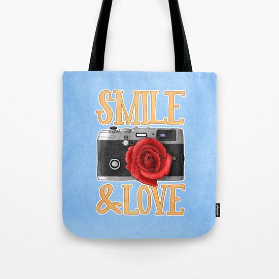 Smile and Love Tote Bag