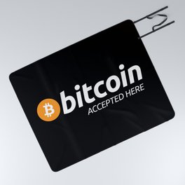 Bitcoin Accepted Picnic Blanket