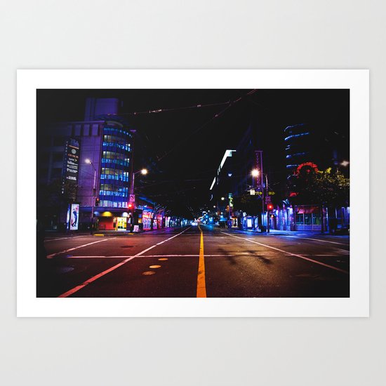 City Lights Art Print