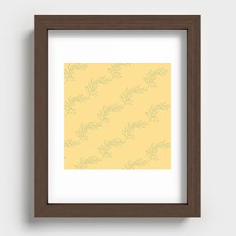 The Yellow Wallpaper Recessed Framed Print