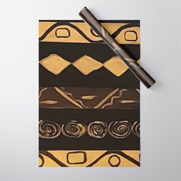 Black and Gold Wrapping Paper