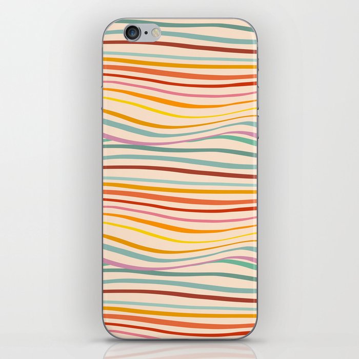 Sea of change - Rainbow Wave Pattern iPhone Skin