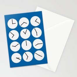 Minimal clock collection 1 Stationery Card