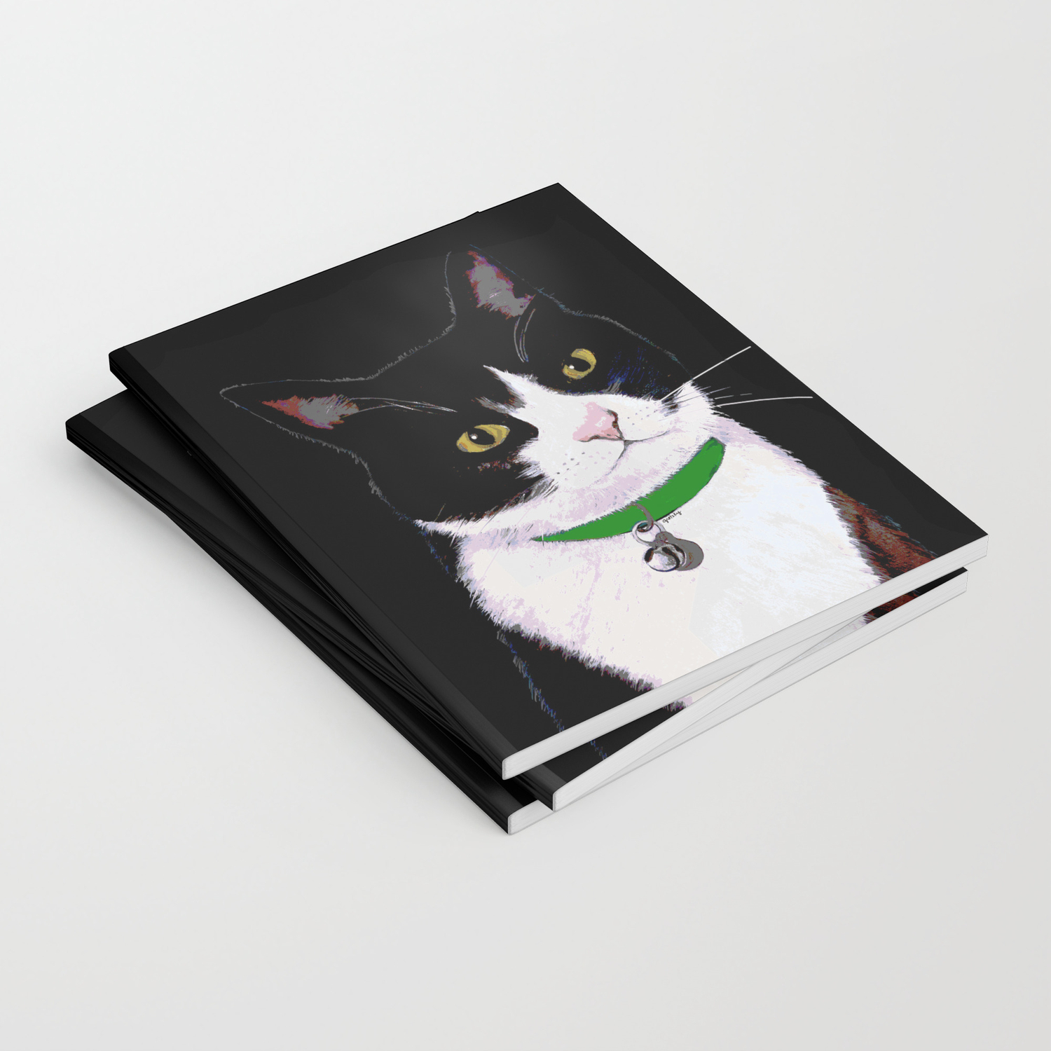 Tuxedo Cat Notebook By Catattack Society6