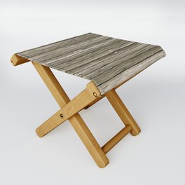 Light grey horizontal wood board Folding Stool