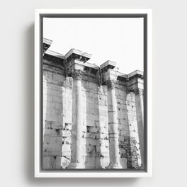 Hadrian's Library Columns #2 #wall #art #society6 Framed Canvas