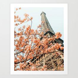 Paris in Spring | Travel Photography Eifel Tower | Wonder Building Architecture Love Art Print