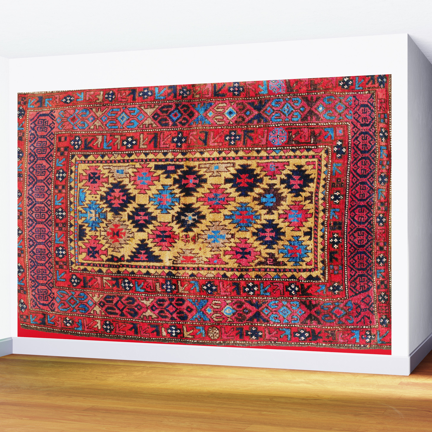 Baluch Khorasan Antique Tribal Persian Rug Print Wall Mural By