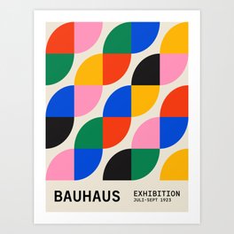 BAUHAUS 04: Exhibition 1923 | Mid Century Series  Art Print