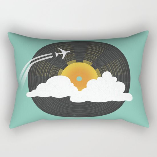 Sunburst Records Rectangular Pillow