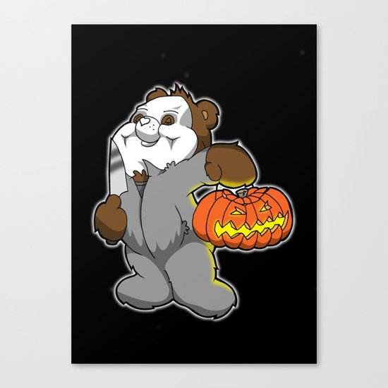 Halloween bear Canvas Print