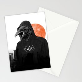 The Satanic Metal Crow Stationery Cards