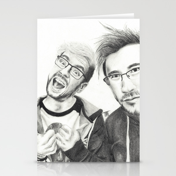 Markiplier And Jacksepticeye Stationery Cards By Artbrookes Society6