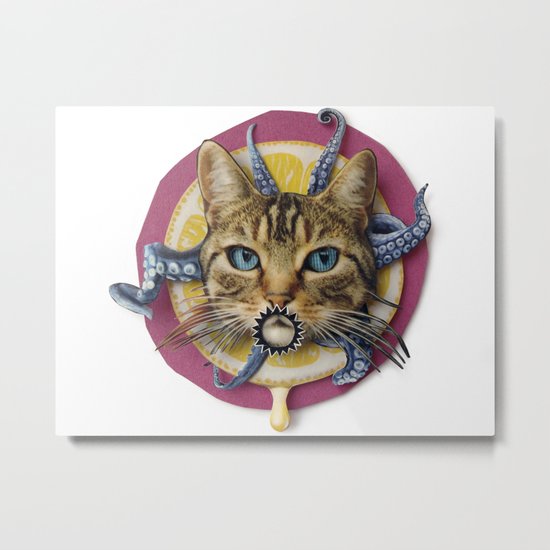 Sourpuss | Collage Metal Print