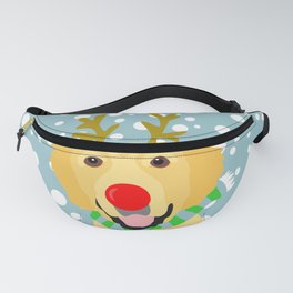 Golden Retriever Christmas Holiday and Winter Fanny Pack