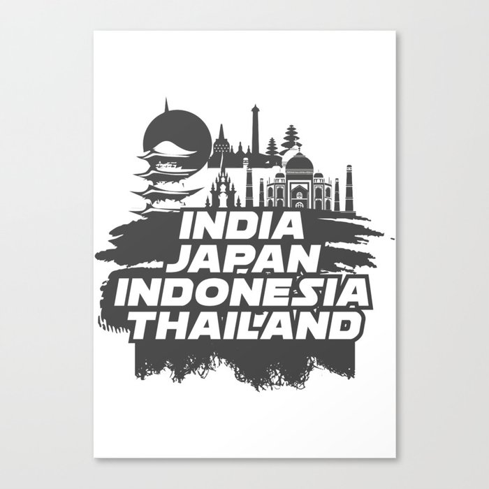 Asia Cities Canvas Print
