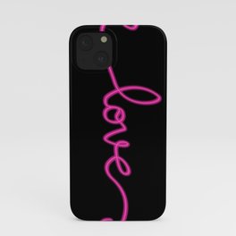 Neon Love iPhone Case