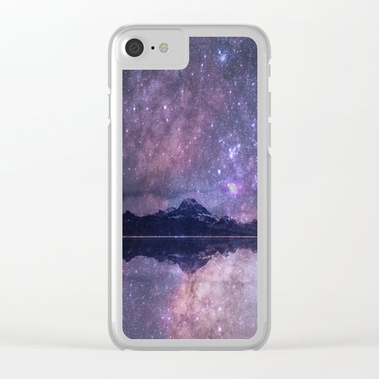 Space and time Clear iPhone Case