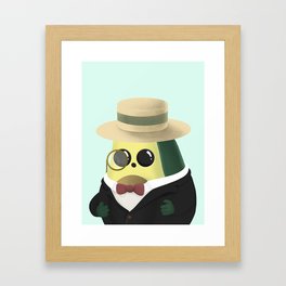 Gentleman Avocado Framed Art Print