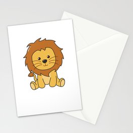 Lion Cute Animals For Kids Lion King Stationery Card