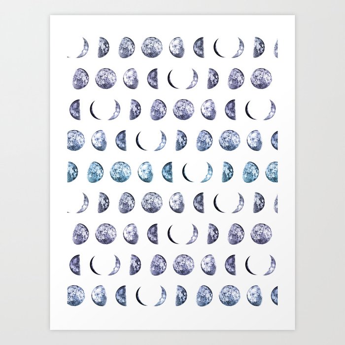 Moon Shadows Art Print by cafelab
