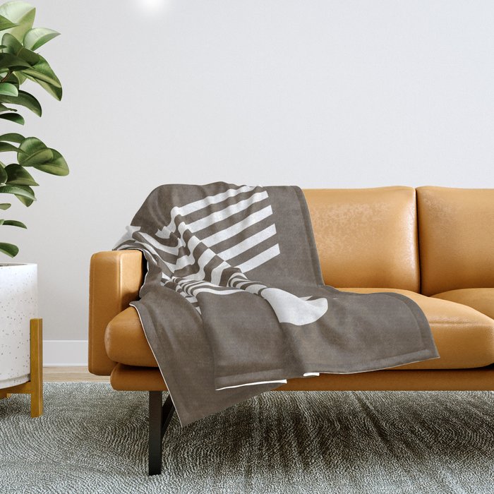 Double arch line circle 8 Throw Blanket