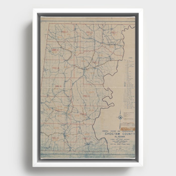 1950 Census Enumeration District Map - Alabama - Choctaw County ...