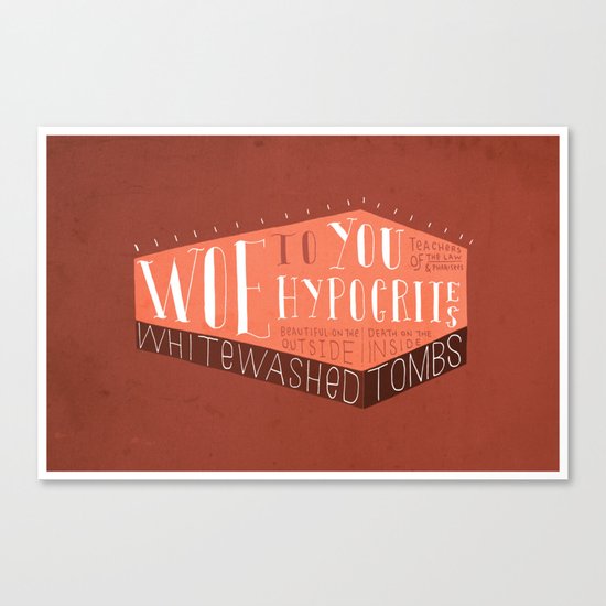 Whitewashed Tombs (by Kyle Steed) Canvas Print