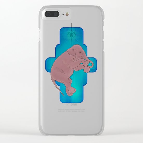 Astral Elephant Clear iPhone Case