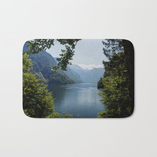 Germany, Malerblick, Mountains - Alps Koenigssee Lake Bath Mat