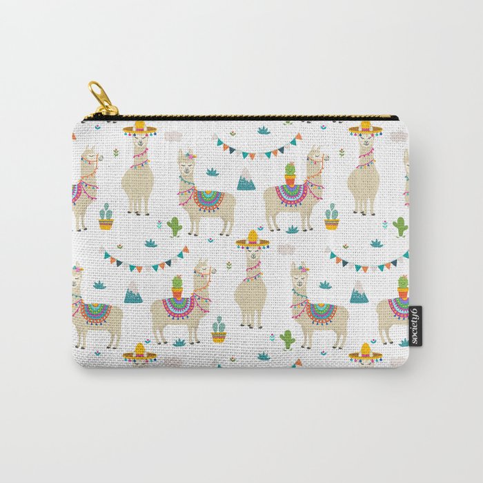 Llama Party Carry-All Pouch