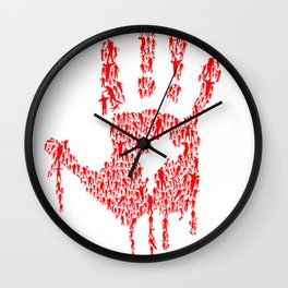 Hand Of Zombies Wall Clock