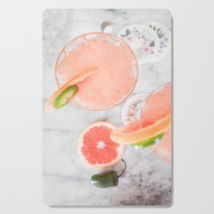Pink Cocktails Cutting Board