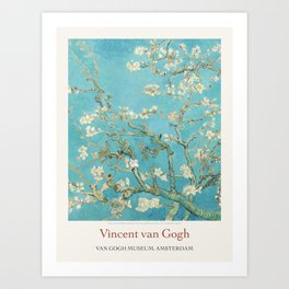Vincent Van Gogh Almond Blossom 1890 Art Exhibition Print Art Print