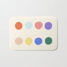 Color samples Bath Mat | Spots, Shapes, Color, Modern, Dot, Minimal, Samples, Drawing, Geometry, Polka 