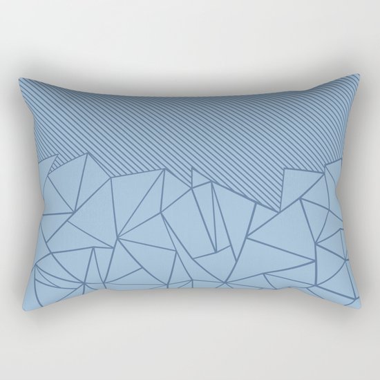 Ab Lines 45 Blues Rectangular Pillow