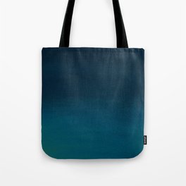 Navy blue teal hand painted watercolor paint ombre Tote Bag