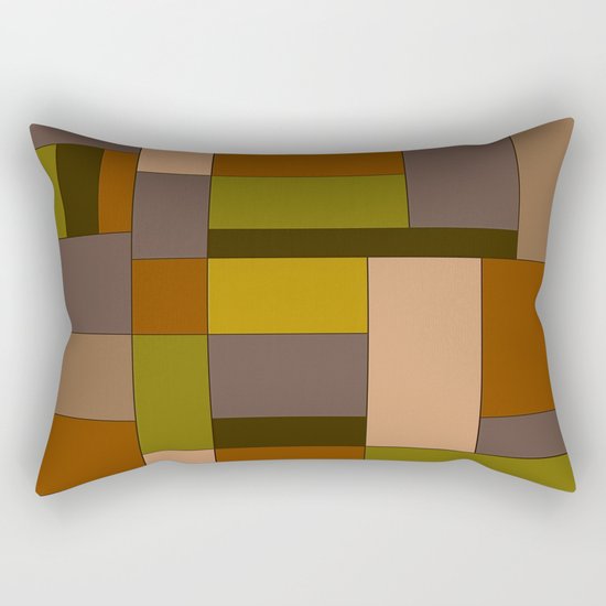 Abstract #370 Mondrian #6 Rectangular Pillow