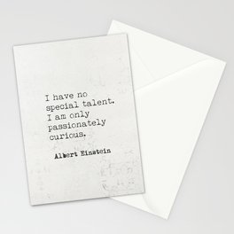 Albert Einstein 3011 quote Stationery Card