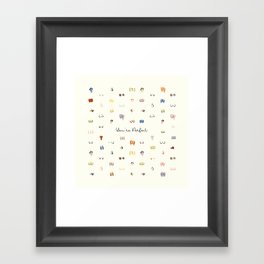 You're Perfect - Butts and boobies Framed Art Print