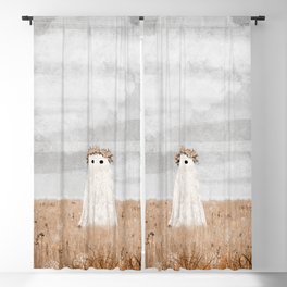 There's a Ghost in the Meadow Blackout Curtain