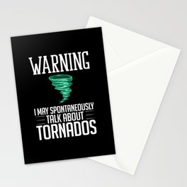 Tornado Twister Storm Chasing Meteorologist Stationery Card