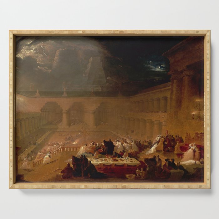 Belshazzar's Feast by John Martin (1821) Serving Tray