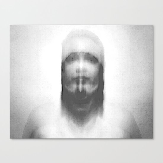 double exposure portrait Canvas Print