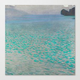 On Lake Attersee by Gustav Klimt Canvas Print